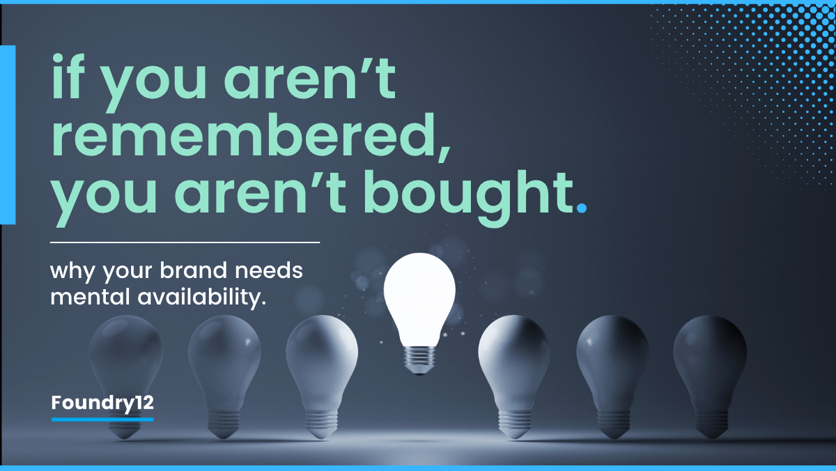 Why your brand needs mental availability | Foundry12